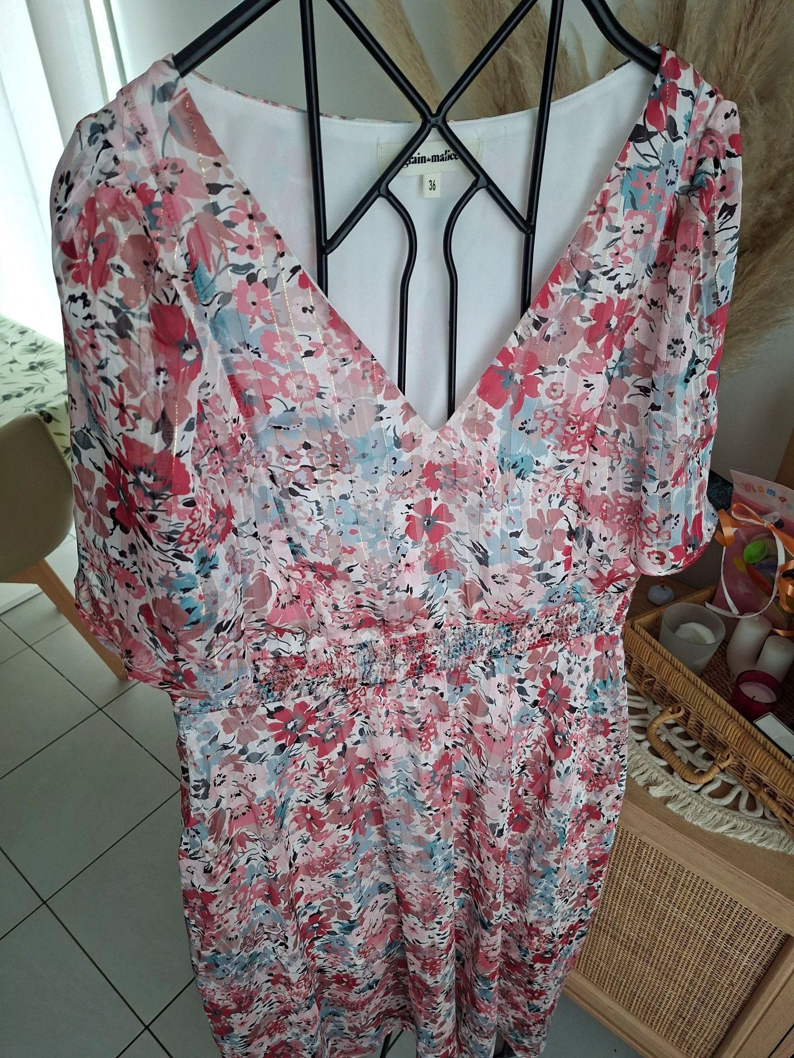 Vestido meio longo floral, grain de malice tamanho 36 – photo 2